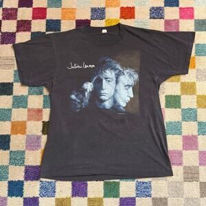 VTG 80s Julian Lennon Sweet Value Of Daydreaming Tour Band Tee Washed Black
